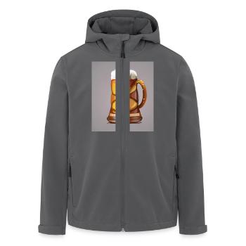 Brezelbier - Recycelte Männer Softshell-Jacke von Stanley/Stella - Anthrazit - Vorne - AI Model Male 185 light (185cm)