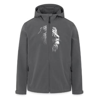 Löwe - Recycelte Männer Softshell-Jacke von Stanley/Stella - Anthrazit - Vorne - AI Model Male 185 light (185cm)