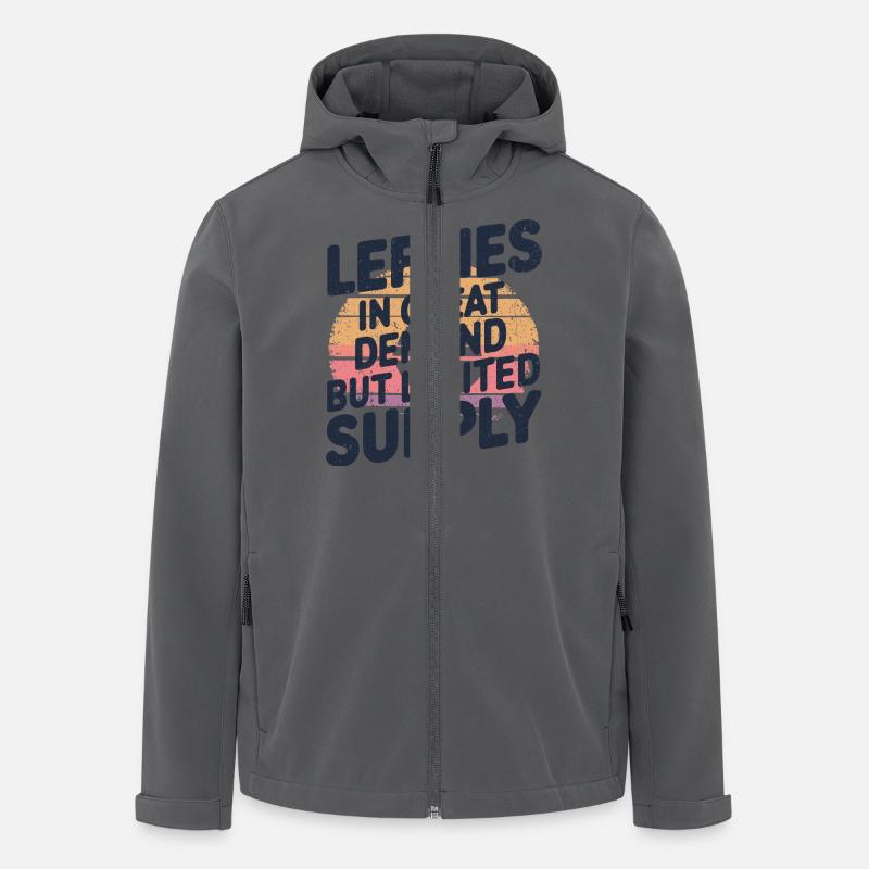 Gauchers avec du style recherchés - Veste softshell homme en polyester recyclé Stanley/Stella - charbon