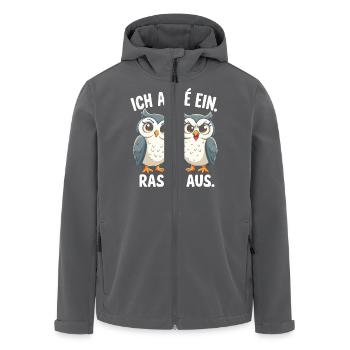 ich atme ein und raste aus lustige - Recycelte Männer Softshell-Jacke von Stanley/Stella - Anthrazit - Vorne - AI Model Male 185 light (185cm)