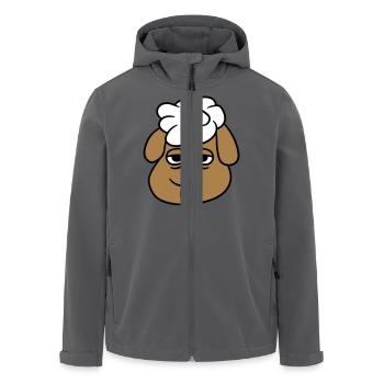 Schaf Müde Gelangweilt Leerer Blick Kopf Gesicht - Recycelte Männer Softshell-Jacke von Stanley/Stella - Anthrazit - Vorne - AI Model Male 185 light (185cm)
