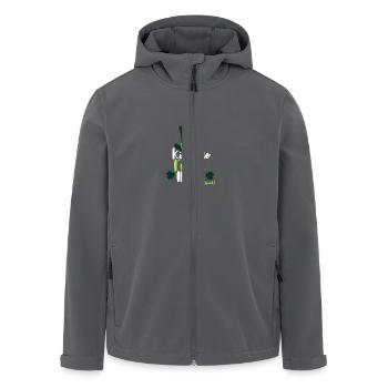 Kiss Me, I’m Irish (or Drunk) - Recycelte Männer Softshell-Jacke von Stanley/Stella - Anthrazit - Vorne - AI Model Male 185 light (185cm)