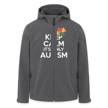 Autismus - Recycelte Männer Softshell-Jacke von Stanley/Stella - Anthrazit - Vorne - AI Model Male 185 light (185cm)