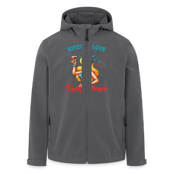 Bitches love independence - Recycelte Männer Softshell-Jacke von Stanley/Stella - Anthrazit - Vorne - AI Model Male 185 light (185cm)