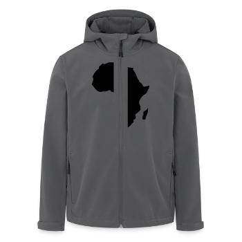 Afrika - schwarzer Kontinent - Recycelte Männer Softshell-Jacke von Stanley/Stella - Anthrazit - Vorne - AI Model Male 185 light (185cm)