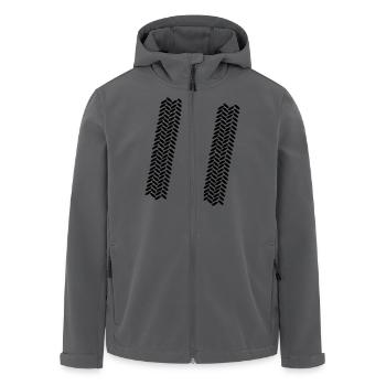Reifen - Spur - Recycelte Männer Softshell-Jacke von Stanley/Stella - Anthrazit - Vorne - AI Model Male 185 light (185cm)