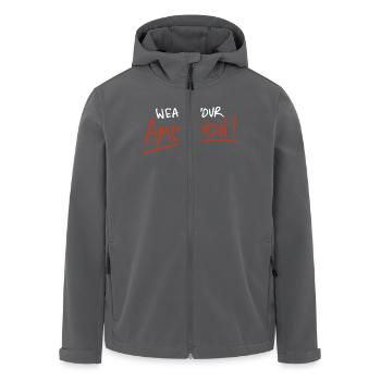Tragen Sie Ihren Ehrgeiz - Recycelte Männer Softshell-Jacke von Stanley/Stella - Anthrazit - Vorne - AI Model Male 185 light (185cm)