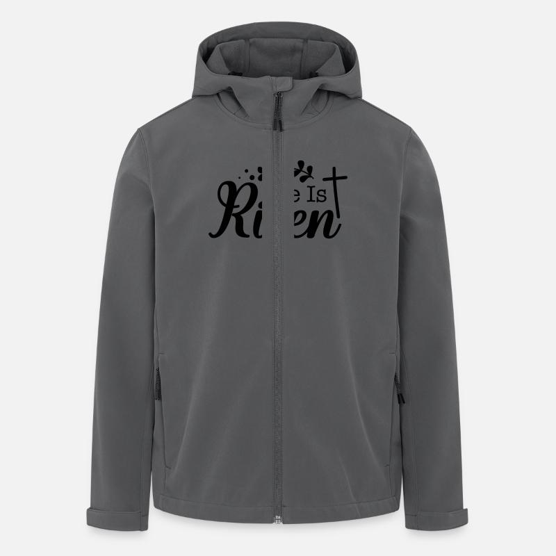 He is risen - Men’s Recycled Softshell Jacket by Stanley/Stella - anthracite