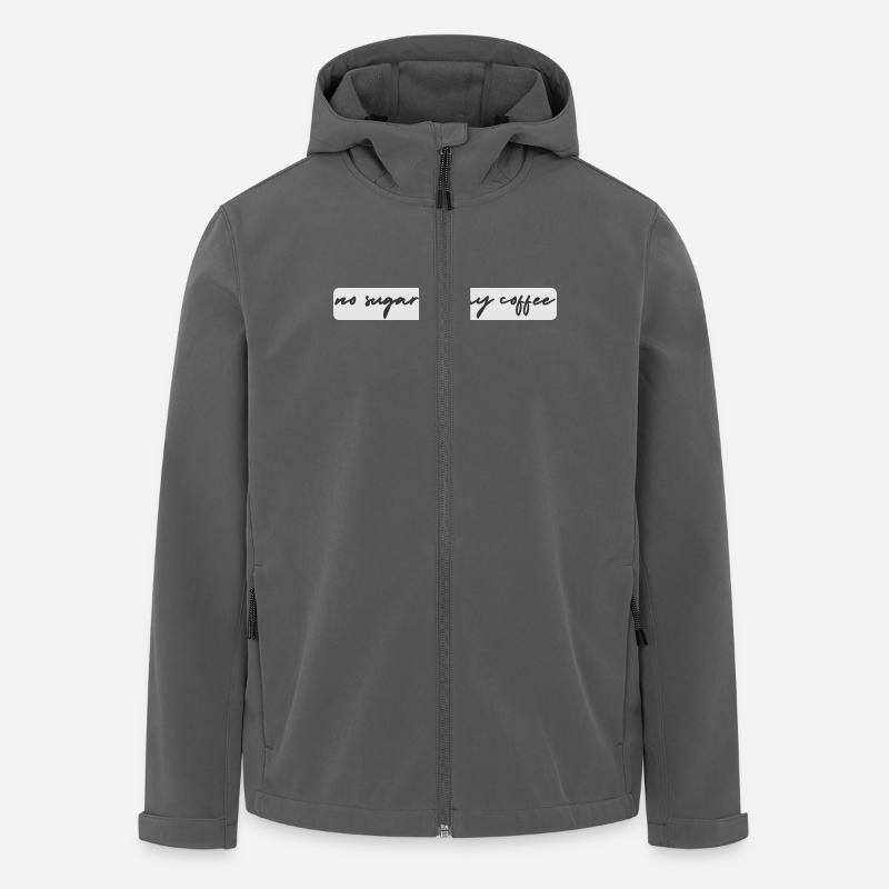 sans sucre - Veste softshell homme en polyester recyclé Stanley/Stella - charbon