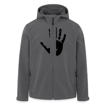 handprint hand print sign - Recycelte Männer Softshell-Jacke von Stanley/Stella - Anthrazit - Vorne - AI Model Male 185 light (185cm)