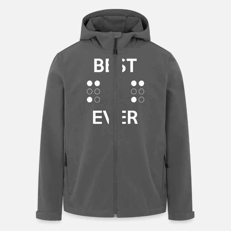 Braille Originelles Geschenk: Bestellen Sie hier - Recycelte Männer Softshell-Jacke von Stanley/Stella - Anthrazit