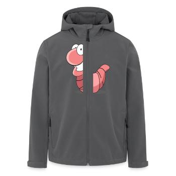 wurmi wurm Regenwurm - Recycelte Männer Softshell-Jacke von Stanley/Stella - Anthrazit - Vorne - AI Model Male 185 light (185cm)