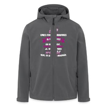 Feuerwehrmann - Recycelte Männer Softshell-Jacke von Stanley/Stella - Anthrazit - Vorne - AI Model Male 185 light (185cm)