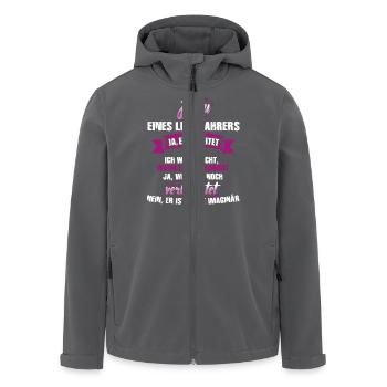 LKW-Fahrer - Recycelte Männer Softshell-Jacke von Stanley/Stella - Anthrazit - Vorne - AI Model Male 185 light (185cm)