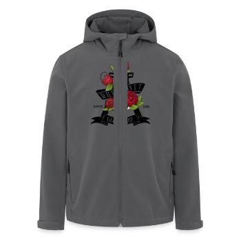 Heimat Liebe Ruhrpott - Recycelte Männer Softshell-Jacke von Stanley/Stella - Anthrazit - Vorne - AI Model Male 185 light (185cm)