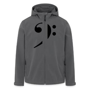 Bass Chef - Recycelte Männer Softshell-Jacke von Stanley/Stella - Anthrazit - Vorne - AI Model Male 185 light (185cm)