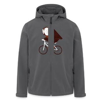 Cycling Owl - Recycelte Männer Softshell-Jacke von Stanley/Stella - Anthrazit - Vorne - AI Model Male 185 light (185cm)