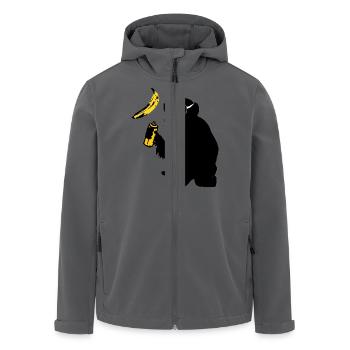 affe sprüht banane - Recycelte Männer Softshell-Jacke von Stanley/Stella - Anthrazit - Vorne - AI Model Male 185 light (185cm)