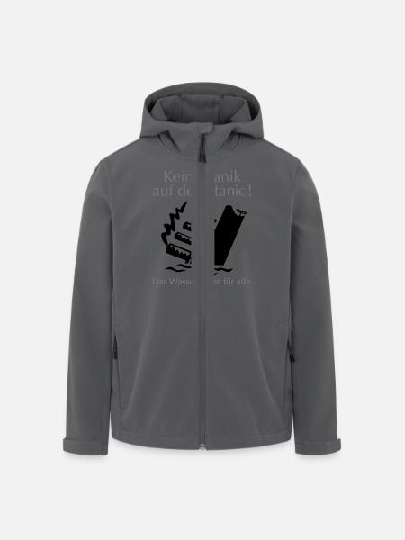 titanic - Recycelte Männer Softshell-Jacke von Stanley/Stella - Anthrazit