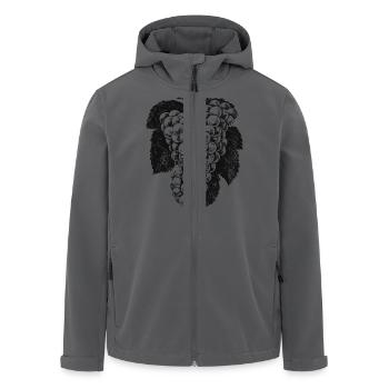 Weintrauben-v10 [Konverti - Recycelte Männer Softshell-Jacke von Stanley/Stella - Anthrazit - Vorne - AI Model Male 185 light (185cm)