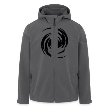 big_swirl - Recycelte Männer Softshell-Jacke von Stanley/Stella - Anthrazit - Vorne - AI Model Male 185 light (185cm)