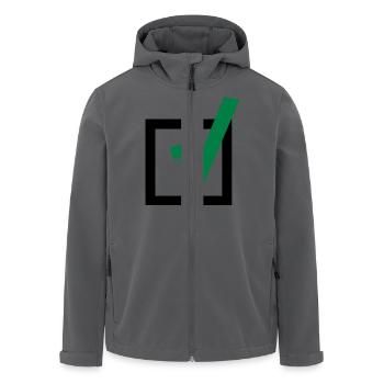 Haken - Recycelte Männer Softshell-Jacke von Stanley/Stella - Anthrazit - Vorne - AI Model Male 185 light (185cm)