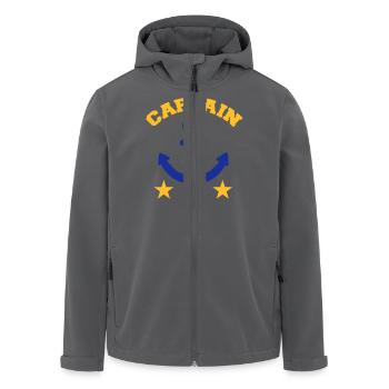 Captain - Recycelte Männer Softshell-Jacke von Stanley/Stella - Anthrazit - Vorne - AI Model Male 185 light (185cm)