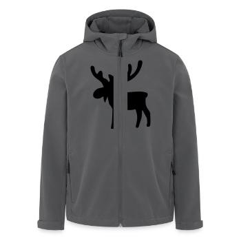 Elch - Recycelte Männer Softshell-Jacke von Stanley/Stella - Anthrazit - Vorne - AI Model Male 185 light (185cm)
