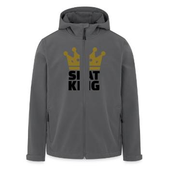 Skat King - Recycelte Männer Softshell-Jacke von Stanley/Stella - Anthrazit - Vorne - AI Model Male 185 light (185cm)