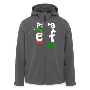 papa elf - Recycelte Männer Softshell-Jacke von Stanley/Stella - Anthrazit - Vorne - AI Model Male 185 light (185cm)