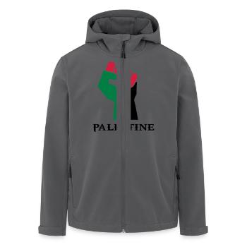 palästinensischen Symbolflagge Palästina - Recycelte Männer Softshell-Jacke von Stanley/Stella - Anthrazit - Vorne - AI Model Male 185 light (185cm)
