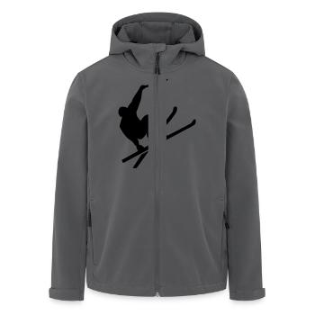 Ski - Recycelte Männer Softshell-Jacke von Stanley/Stella - Anthrazit - Vorne - AI Model Male 185 light (185cm)