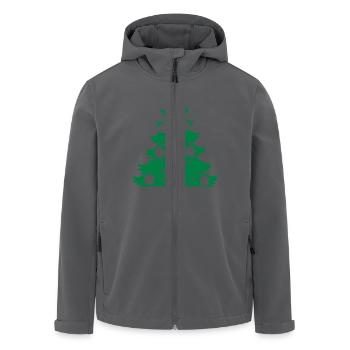 Weihnachtsbaum Weihnachten Weihnachtskugeln - Recycelte Männer Softshell-Jacke von Stanley/Stella - Anthrazit - Vorne - AI Model Male 185 light (185cm)