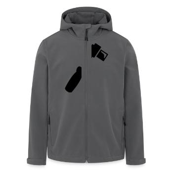 Mechaniker Schraubenschlüssel - Recycelte Männer Softshell-Jacke von Stanley/Stella - Anthrazit - Vorne - AI Model Male 185 light (185cm)