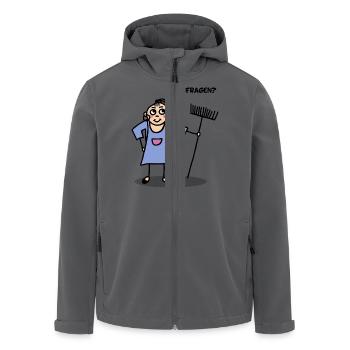 Noch Fragen - Recycelte Männer Softshell-Jacke von Stanley/Stella - Anthrazit - Vorne - AI Model Male 185 light (185cm)