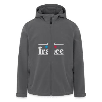 France eiffelturm - Recycelte Männer Softshell-Jacke von Stanley/Stella - Anthrazit - Vorne - AI Model Male 185 light (185cm)