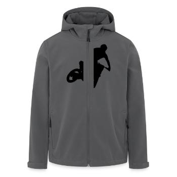 Moto Cross - Recycelte Männer Softshell-Jacke von Stanley/Stella - Anthrazit - Vorne - AI Model Male 185 light (185cm)