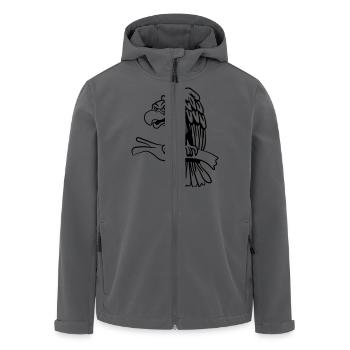 geier - Recycelte Männer Softshell-Jacke von Stanley/Stella - Anthrazit - Vorne - AI Model Male 185 light (185cm)