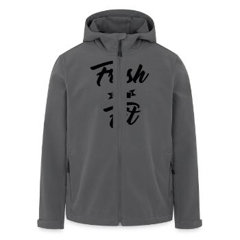 Fres and Fit T-Shirt - Recycelte Männer Softshell-Jacke von Stanley/Stella - Anthrazit - Vorne - AI Model Male 185 light (185cm)