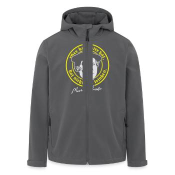 Bier T Shirt und Hoodie Design Zitat Martin Luther - Recycelte Männer Softshell-Jacke von Stanley/Stella - Anthrazit - Vorne - AI Model Male 185 light (185cm)