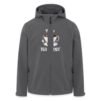 Es ist ein Tee-Shirt - Recycelte Männer Softshell-Jacke von Stanley/Stella - Anthrazit - Vorne - AI Model Male 185 light (185cm)