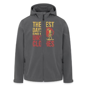 Der Ruf der Schätze - Recycelte Männer Softshell-Jacke von Stanley/Stella - Anthrazit - Vorne - AI Model Male 185 light (185cm)