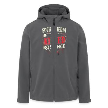 Social Media Killed the Romance | Relationship - Recycelte Männer Softshell-Jacke von Stanley/Stella - Anthrazit - Vorne - AI Model Male 185 light (185cm)
