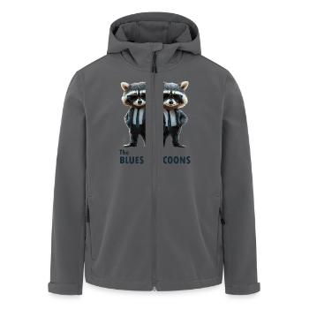 The Blues Raccoons - Recycelte Männer Softshell-Jacke von Stanley/Stella - Anthrazit - Vorne - AI Model Male 185 light (185cm)