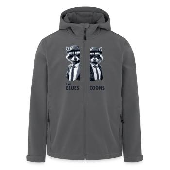 The Blues Raccoons 3 - Recycelte Männer Softshell-Jacke von Stanley/Stella - Anthrazit - Vorne - AI Model Male 185 light (185cm)