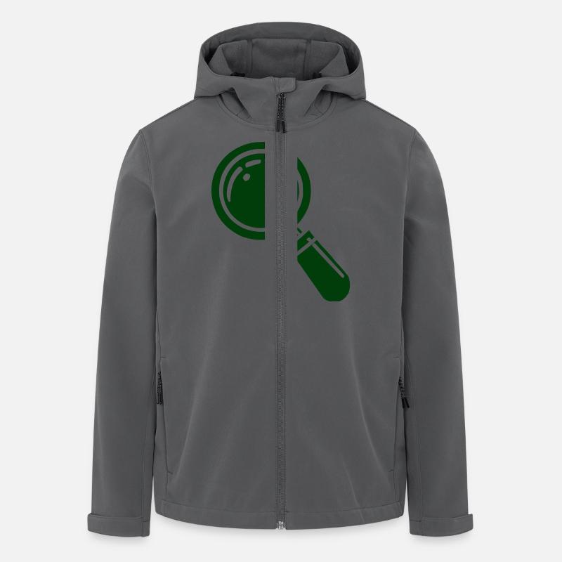 lupe - Recycelte Männer Softshell-Jacke von Stanley/Stella - Anthrazit