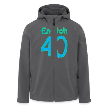 40. Geburtstag Geschenk Vierzig - Recycelte Männer Softshell-Jacke von Stanley/Stella - Anthrazit - Vorne - AI Model Male 185 light (185cm)