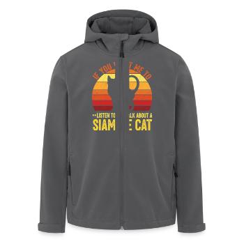 Erfahren Sie mehr über die Siamkatze - Recycelte Männer Softshell-Jacke von Stanley/Stella - Anthrazit - Vorne - AI Model Male 185 light (185cm)