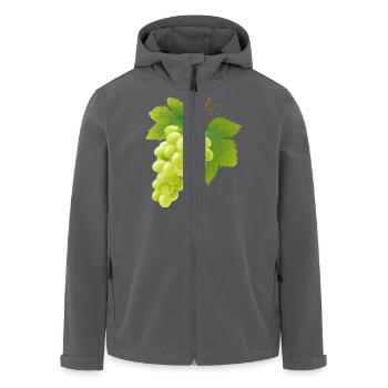 grüne Weintrauben - Recycelte Männer Softshell-Jacke von Stanley/Stella - Anthrazit - Vorne - AI Model Male 185 light (185cm)