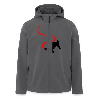 Snowboarder - Snowboard - Recycelte Männer Softshell-Jacke von Stanley/Stella - Anthrazit - Vorne - AI Model Male 185 light (185cm)
